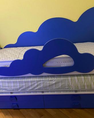 letto doppio con materassi