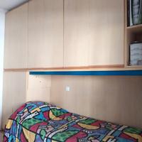 Maxi armadio a punte C'con scrivania e comodino 