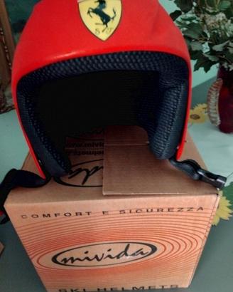 Casco da sci Mivida con logo Ferrari da bambino