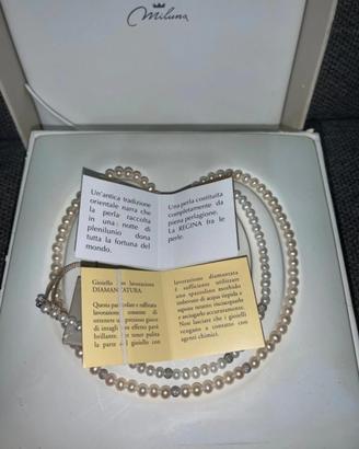 Collana+Bracciale di perle Oriente della Miluna