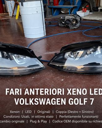 Coppia fari allo xeno originali Volkswagen golf 7