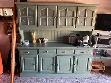 Credenza Arte Povera Verde Salvia Anilina