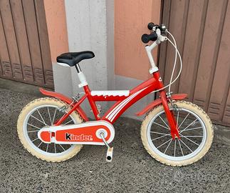 Bicicletta bambini marchiata Kinder Ferrero