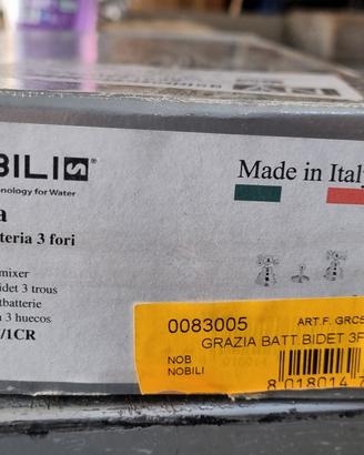 miscelatore rubinetteria 3 fori Nobili Grazia bide