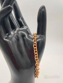 Bracciale a Catena Rolo in Oro Giallo 18kt