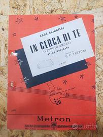 Spartito Perduto amore per canto e pianoforte