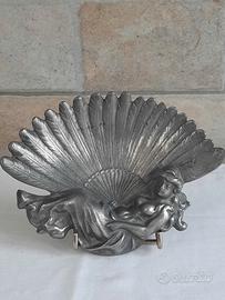 Portaoggetti/vassoietto in metallo vintage 