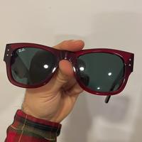 Occhiali da sole Ray-Ban mega wayfarer rossi