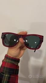 Occhiali da sole Ray-Ban mega wayfarer rossi
