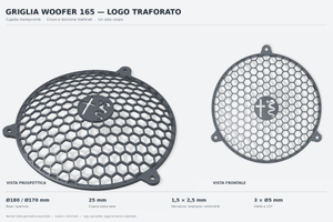 Protezione casse woofer 165mm 16.5cm universale