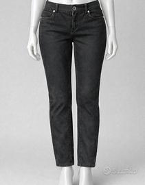 Jeans, donna, Benetton, tg L, tg 40, neri