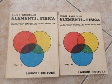 Coppia di libri "Elementi di Fisica 1 e 2" Liguori