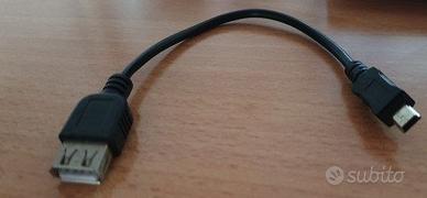 Adattatore usb-a femmina a mini usb maschio