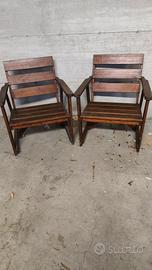 Seggiole in legno da esterno