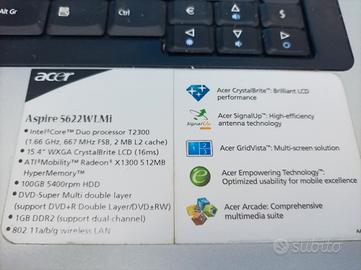 Acer Duo Core 3Gb DDR2 HDD 100Gb Intel