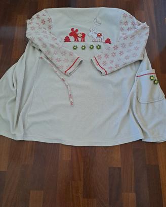 Vestaglia Natale pile donna -tg .M