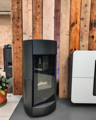 stufa a pellet chic maiolica nero| thermorossi