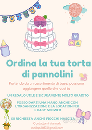 Torte di pannolini varie misure