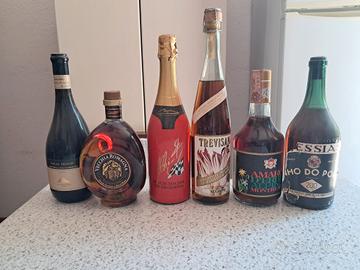 collezione vintage 7 bottiglie 