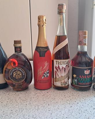 collezione vintage 7 bottiglie 