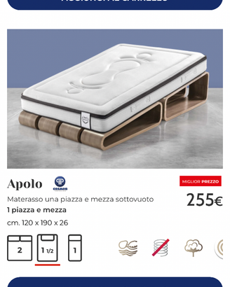 Materasso 1piazza e mezza