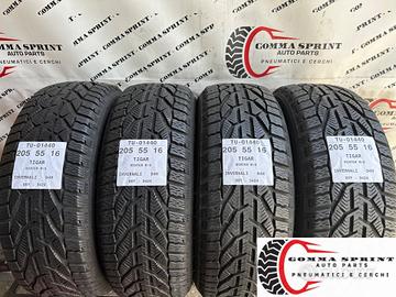 4 PNEUMATICI 205/55 R16 TIGAR INVERNALI SEMINUOVE