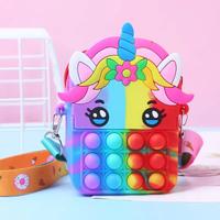 Pop it borsetta con tracolla, color arcobaleno