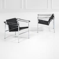 coppia di poltrone LC1 le corbusier cassina