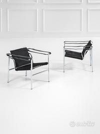 coppia di poltrone LC1 le corbusier cassina