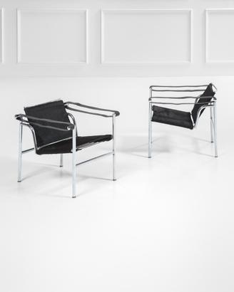 coppia di poltrone LC1 le corbusier cassina