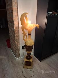 rara e antica lampada in alabastro anni 50 /60'