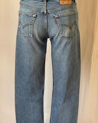 LEVI'S 501 Vintage 1998 W30 L34 Blu 5 Bottoni