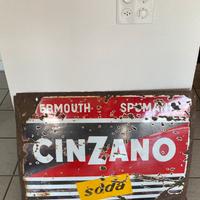 Insegna cinzano vintage targa epoca cartello