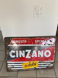 Insegna cinzano vintage targa epoca cartello