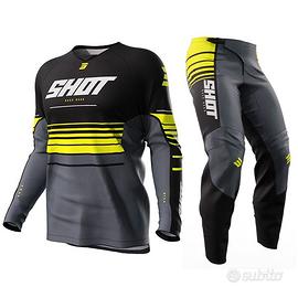 COMPLETO MOTO CROSS ENDURO SHOT GIALLO DA BAMBINO