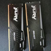 Ram DDR5 kingston fury Beast rgb 64gb (2 x32gb)