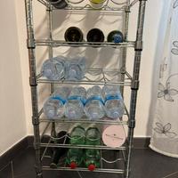 Portabottiglie in acciaio