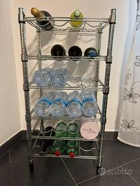 Portabottiglie in acciaio