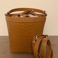 Borsa a secchiello vera pelle