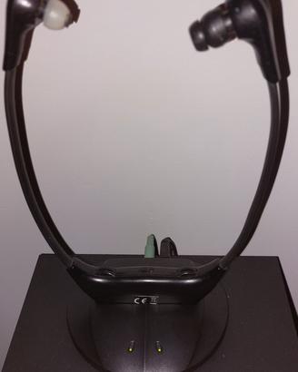 Cuffie TV Wireless con base One for All nero