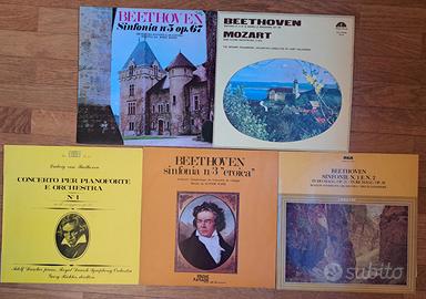 5 Dischi LP 33 giri Ludwing Van Beethoven (1-5)