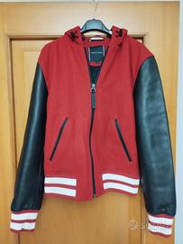 giubbotto  varsity Tommy Hilfiger lana e pelle