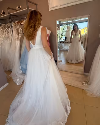 Abito da sposa Sartoriale taglia 42/IT in Tulle