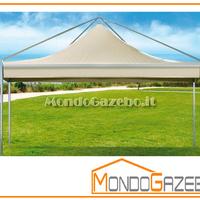 Gazebo 4x4 Moon montanti esterni acciaio fisso NEW