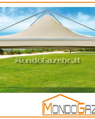 Gazebo 4x4 Moon montanti esterni acciaio fisso NEW