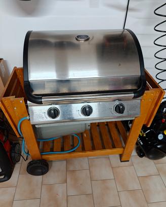 Barbecue da esterno 3 fuochi a Gas