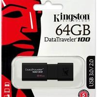 MEMORIA PENDRIVE USB KINGSTON 64GB DT100G3/64GB US