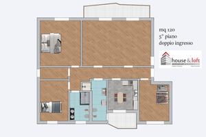 Luminoso espazioso appartamento via Ugo Foscolo