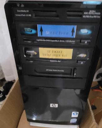 pc fisso hp  4gb  ram  qudri coor