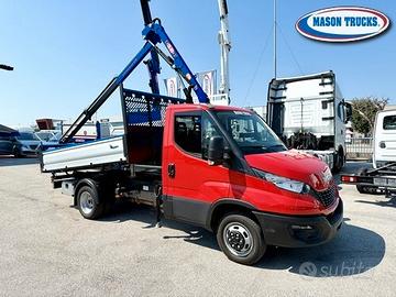 IVECO DAILY 35c120 ribaltabile + gru FERRARI, km 1